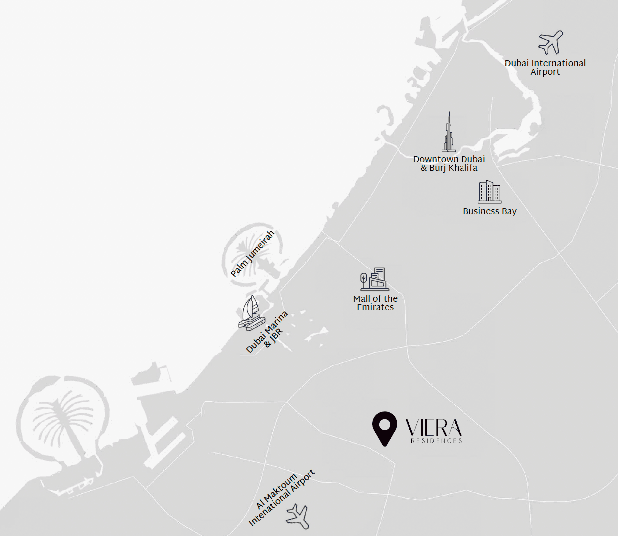 Viera Location Map - Dubai